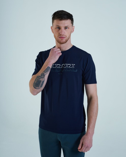 Diesel UK Caleb Tee Navy Blazer Green