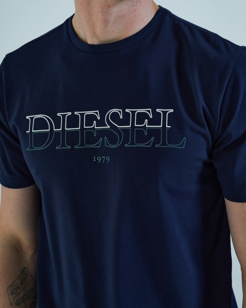 Diesel UK Caleb Tee Navy Blazer Green