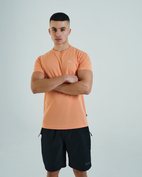 Diesel UK Aaro Tee Cosmic Coral Purple