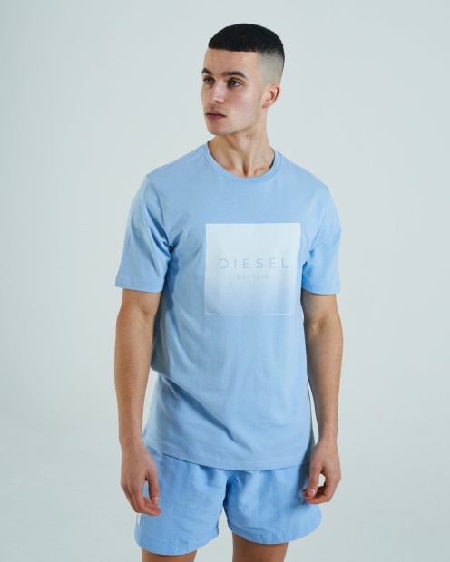 Stuart Tee Natural Blue Diesel UK Green