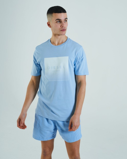 Stuart Tee Natural Blue Diesel UK Green