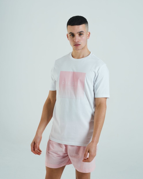 Diesel UK Stuart Tee Dove Blue