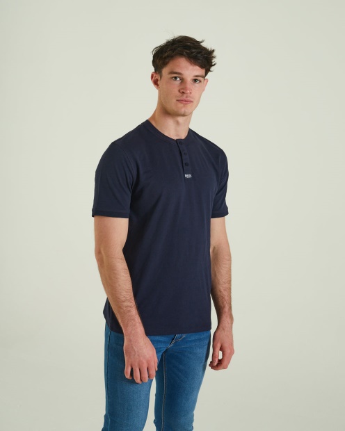 Diesel UK Kian Henley Navy Blazer White