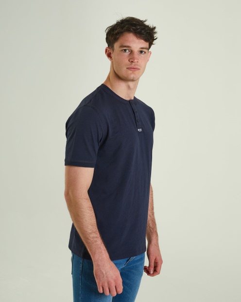 Diesel UK Kian Henley Navy Blazer White