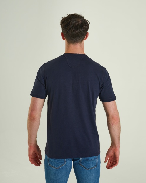 Diesel UK Kian Henley Navy Blazer White