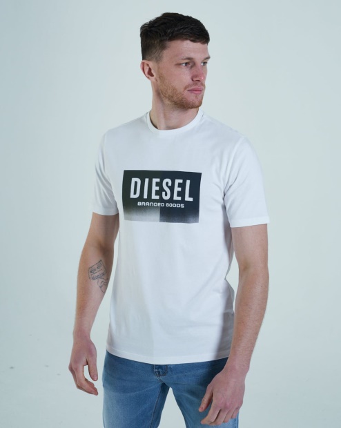 Diesel UK Kane Tee Dove Wine