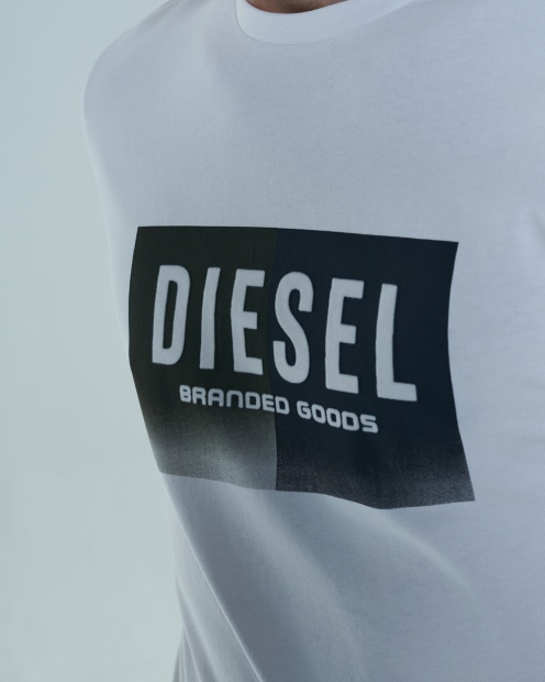 Diesel UK Kane Tee Dove Wine