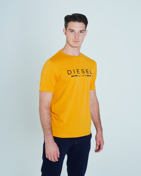 White Leyton Tee Autumn Glaze Diesel UK
