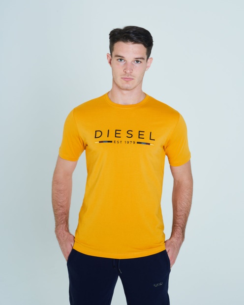 White Leyton Tee Autumn Glaze Diesel UK