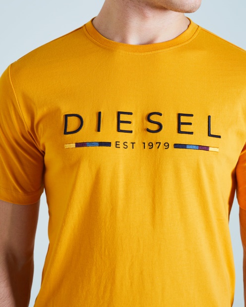 White Leyton Tee Autumn Glaze Diesel UK