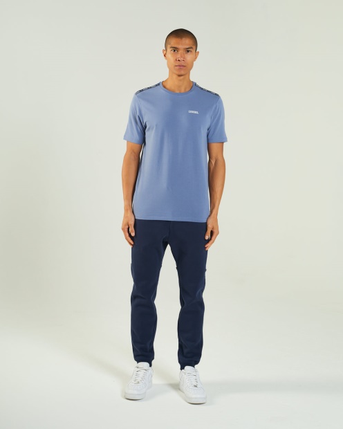 Grey Hugo Tee Mountain Blue Diesel UK