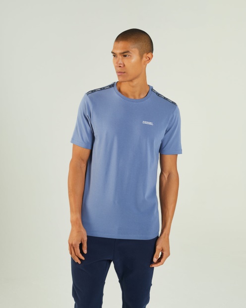 Grey Hugo Tee Mountain Blue Diesel UK