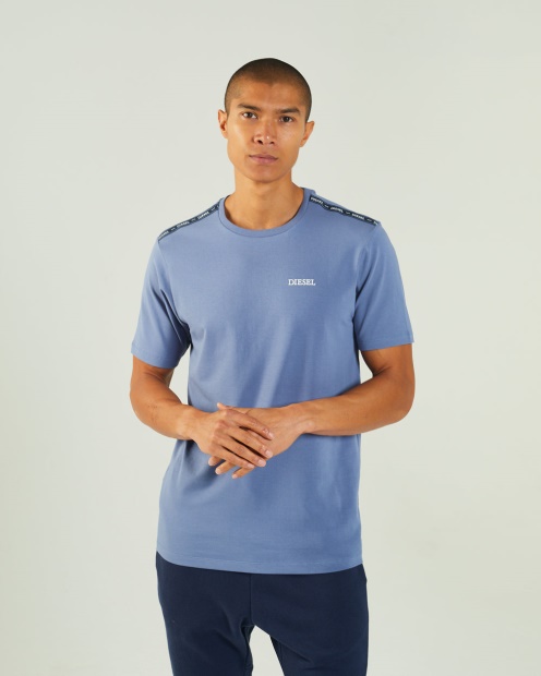 Grey Hugo Tee Mountain Blue Diesel UK