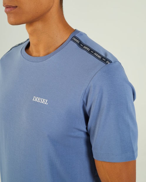 Grey Hugo Tee Mountain Blue Diesel UK