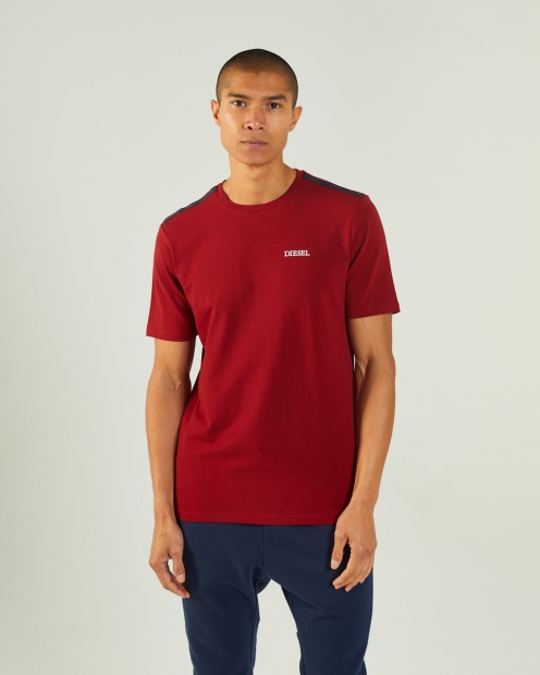 Diesel UK Hugo Tee Red Dahlia Blue