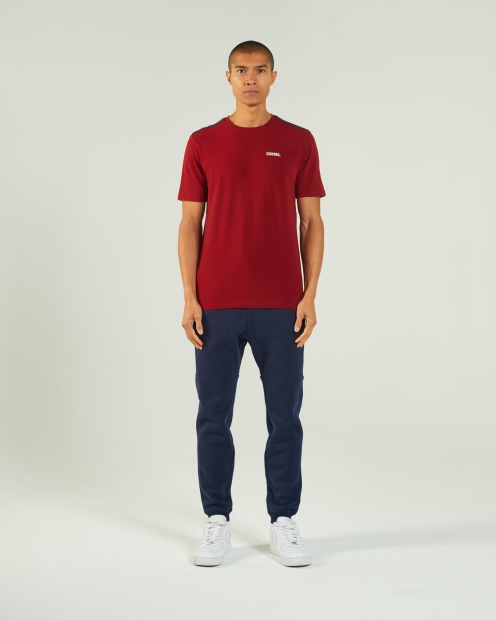 Diesel UK Hugo Tee Red Dahlia Blue