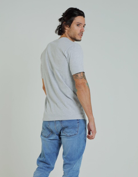 Navy Diesel UK Basic Scott V Neck Pebble