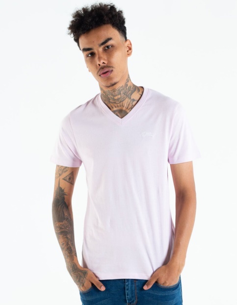 Purple Basic Scott V Neck Tee Winsome Orchid Diesel UK