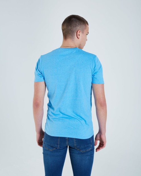 Diesel UK Basic Matt O Neck Tee Bonnie Blue Pink