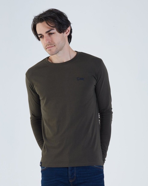 Yellow Diesel UK Basic Scott L/S Military Green