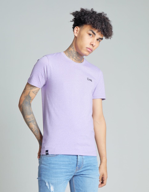Diesel UK Basic Matt O Neck Tee Violet Haze Red