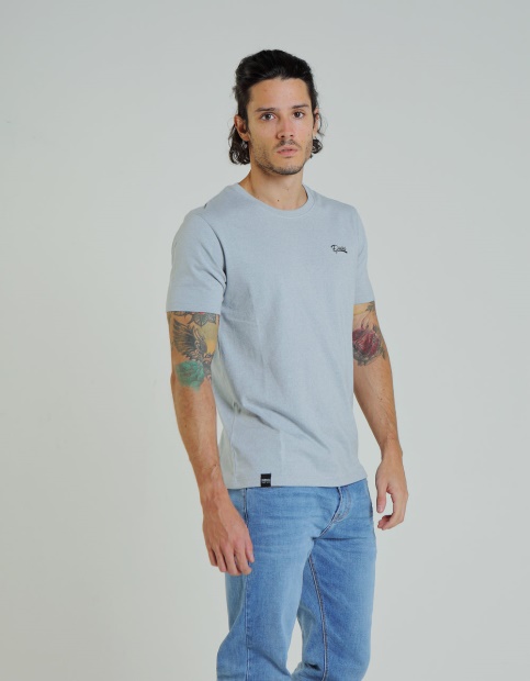 Purple Basic Matt O Neck Tee Arctic Grey Diesel UK