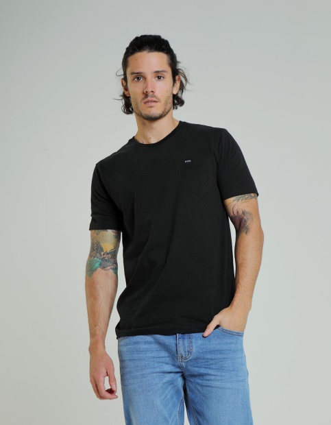 Red Diesel UK Basic Brett Pocket Tee Black