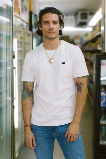 Basic Brett Pocket Tee Optic Diesel UK Black