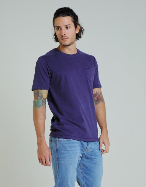 Basic Brett Pocket Tee Eclipse Blue Diesel UK