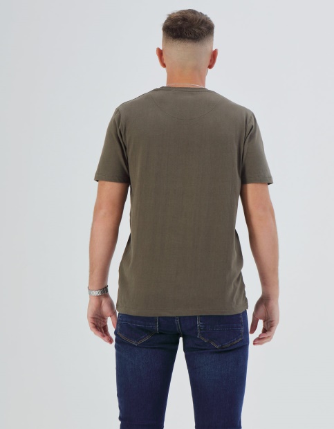 Basic Brett Pocket Tee Olive Night Diesel UK Pink