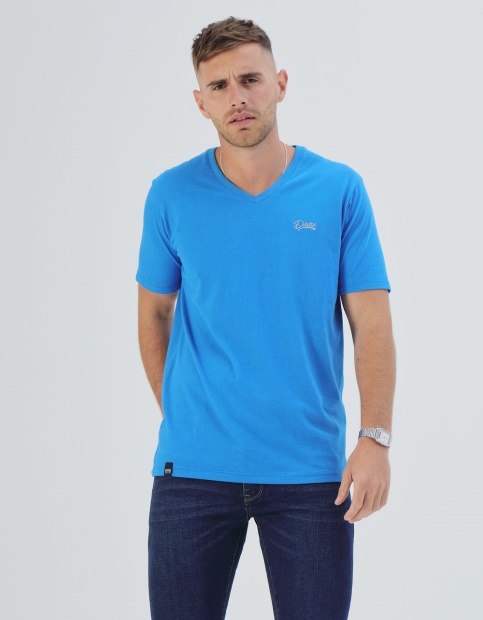 Diesel UK Basic Scott V-Neck Prince Blue Khaki