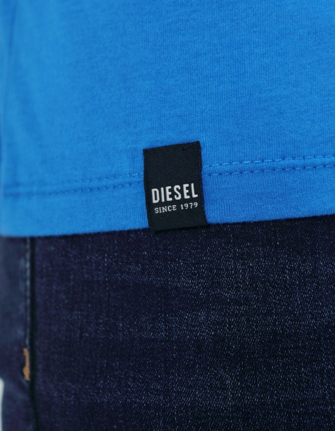 Diesel UK Basic Scott V-Neck Prince Blue Khaki