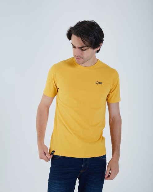 Basic Scott O Neck Mineral Yellow Diesel UK Green