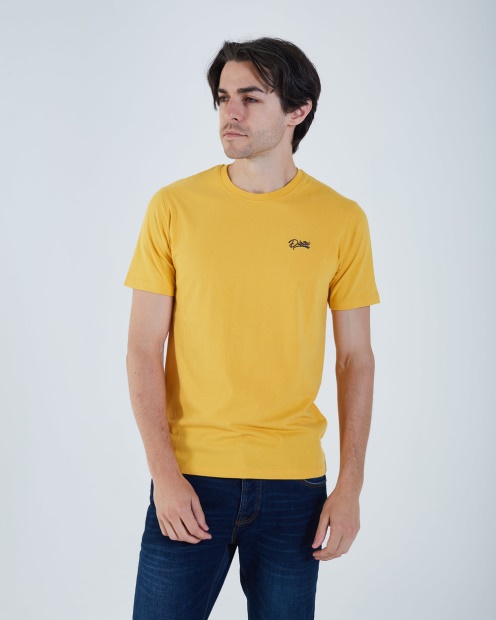 Basic Scott O Neck Mineral Yellow Diesel UK Green