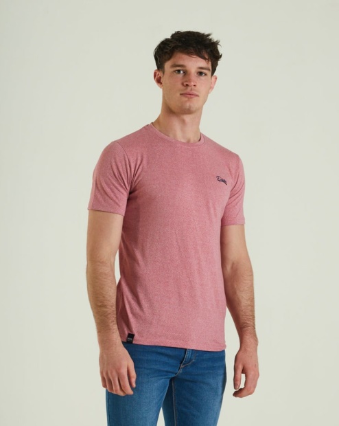Pink Diesel UK Basic Matt O Neck Heather Rose