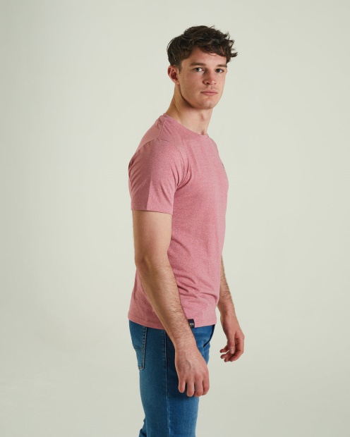 Pink Diesel UK Basic Matt O Neck Heather Rose