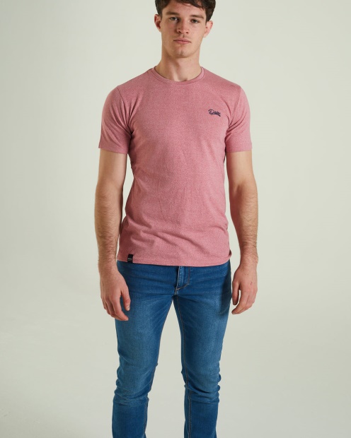 Pink Diesel UK Basic Matt O Neck Heather Rose