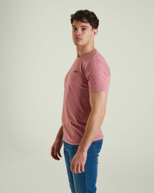 Pink Diesel UK Basic Matt O Neck Heather Rose