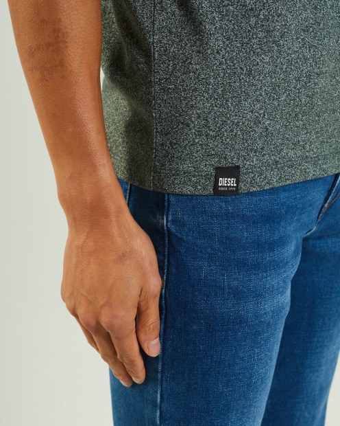 Brown Diesel UK Basic Matt O Neck Pine Green