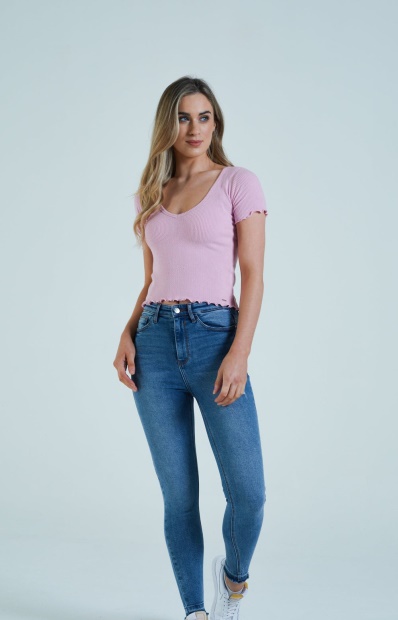 White Catherine Tee Pink Lemonade Diesel UK