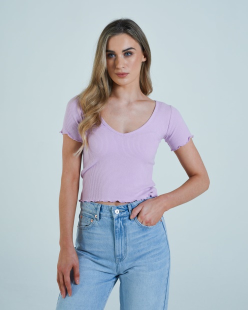Catherine Tee Dusky Lilac Diesel UK Yellow