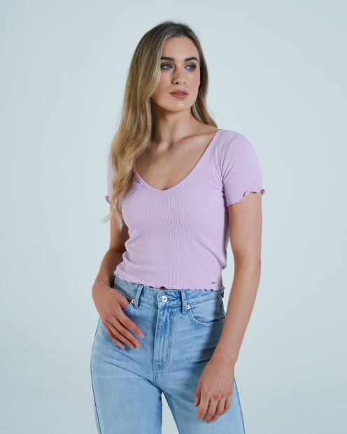 Catherine Tee Dusky Lilac Diesel UK Yellow
