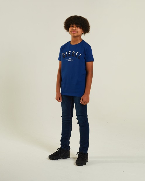 Diesel UK Joshua Tee Cobalt Blue