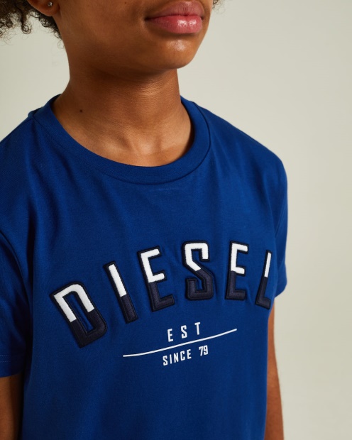 Diesel UK Joshua Tee Cobalt Blue