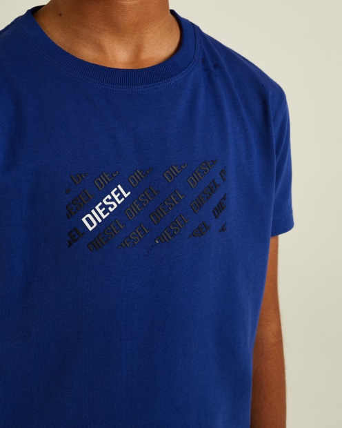 Blue Tafty Tee Cobalt Diesel UK