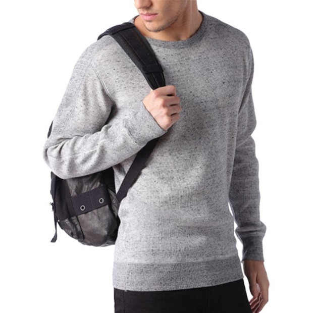 S Erastos Men's Sweatshirt Crew Neck Long Sleeve Casual Pullover Jumper Diesel UK