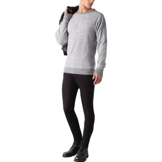 S Erastos Men's Sweatshirt Crew Neck Long Sleeve Casual Pullover Jumper Diesel UK