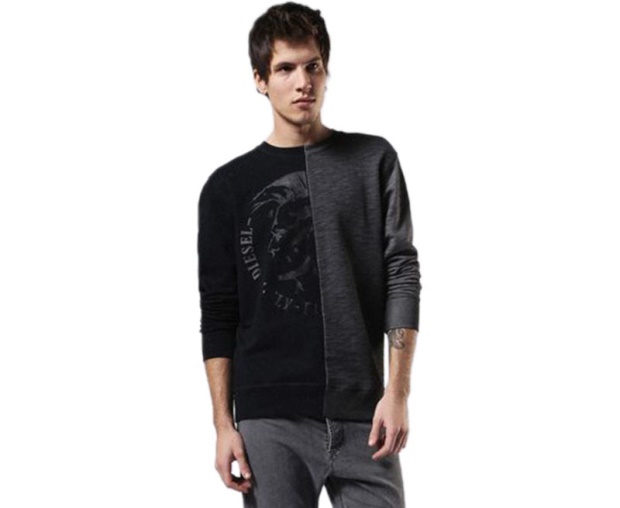 Diesel UK S Joe Nc Felpa Men's Mohawk Head Sweatshirt Pullover Long Sleeve Jumper