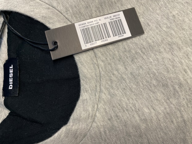 Diesel UK S Compton Men's Sweatshirt Crew Neck Long Sleeve Casual Pullover Jumpers