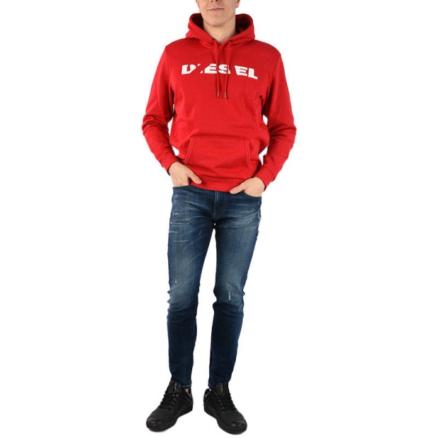 S Agnes Bro Men's Sweat Hoodie Casual Hooded Top Sweatshirt Pullover Hoody Diesel UK Black/Dark Grey/Navy/Black/Grey